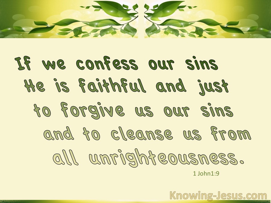 1 John 1:9 Honest Confession (devotional)04:12 (green)